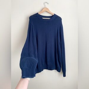 St. John's Bay Men's Navy Blue Crewneck Sweater